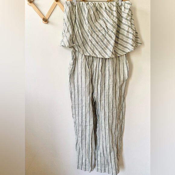 Joie Striped Strapless Jumpsuit - Picture 2 of 6